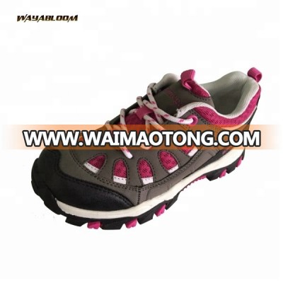 Anti slip breathable mesh sport hiking shoes women