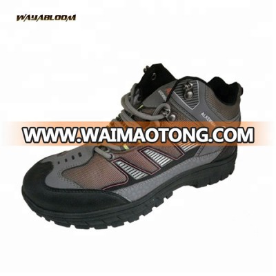 China skid-proof mountain leather hiking boots for running trekking outdoor training