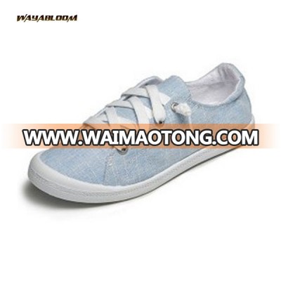 Lace-up pure fashionable girls canvas shoes